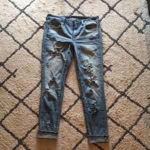 American Eagle ripped skinny jeans